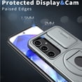 thumbnail image 6 of for Samsung A55 Case,Magnetic Kickstand With Sliding Camera Lens Cover, 2 PCS Tempered Glass Film,Military Shockproof Phone Cover For Samsung Galaxy A55 6.6"(Gray), 6 of 8