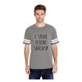 thumbnail image 1 of Unisex I Speak Fluent Sarcasm Football Fine Jersey T-Shirt, 1 of 5