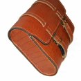 thumbnail image 5 of For Royal Enfield Tan Leather Side Saddle pannier Bag Set, 5 of 5
