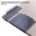 thumbnail image 4 of Drawer Pull Template, Drawer Pull Drill Mounting Template Black Simple Operating Lightweight Handle  For Office, 4 of 8