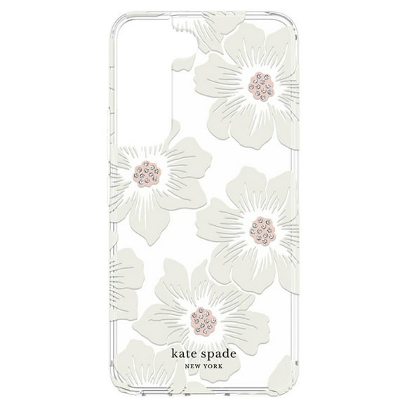 KSSA081HHCCS Étui Rigide de Protection Galaxy S22 Hollyhock Floral Transparent