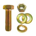 thumbnail image 1 of (4 juegos) 1/2-13x1-1/4"" Grado 8 Tornillos de tapa hexagonal Tornillos Tuercas Arandelas planas y de seguridad Amarillo, 1 of 2