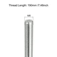 thumbnail image 2 of Fully Threaded Rod M8 x 190mm 1.25mm Thread Pitch 304 Stainless Steel Right Hand Threaded Rods Bar Studs 6 Pack, 2 of 7