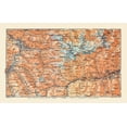 thumbnail image 2 of Baedeker 18x13 Black Ornate Wood Framed with Double Matting Museum Art Print Titled - Eastern Switzerland - Baedeker 1921, 2 of 4