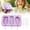 Purple, variant on Fruit Shaped Popsicle Molds with 3 Cavities,BPA-Free Reusable Silicone Ice Pop Maker with Reusable Sticks for Homemade Frozen Treats, Homemade Ice Cream Molds(1Pc)