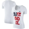 Team USA Nike Women's Just Do It Flag T-Shirt - White