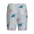 thumbnail image 2 of Lsque Turtles And Shells Mens Sleep Pajama Shorts,Short Pajama Pants, Cotton Ultra-Soft Knit-4X-Large, 2 of 9