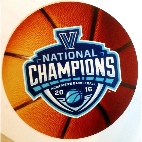 FanNut.com Villanova Wildcats Decal RR 2016 NCAA Basketball Champions 4" Round Vinyl Auto Home Window Glass University of