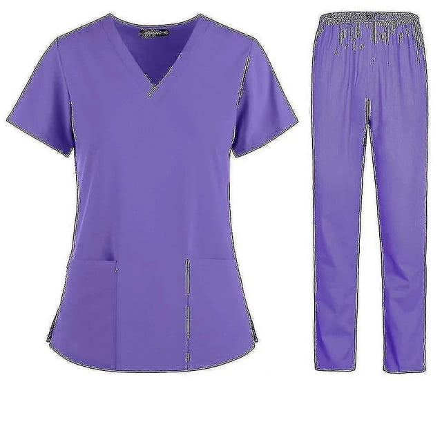 Uniformes Médicaux en Tissu à Manches Courtes pour Femmes Infirmières