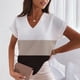 thumbnail image 4 of Gibobby Blusa Termica Las mujeres blusas V cuello T camisas de Tee cómodo ropa Camisa Casual Tops para las mujeres manga corta de verano（Negro， M), 4 of 5