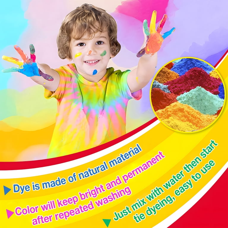 CandWuom Tie Dye Kit, 32 Vibrant Colors, 231-Piece Set photo 2
