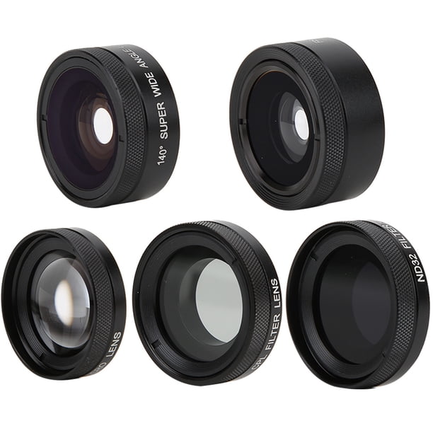 Kit de lentes para cámara de teléfono ANGGREK 6 en 1 Macro gran angular CPL ojo de pez