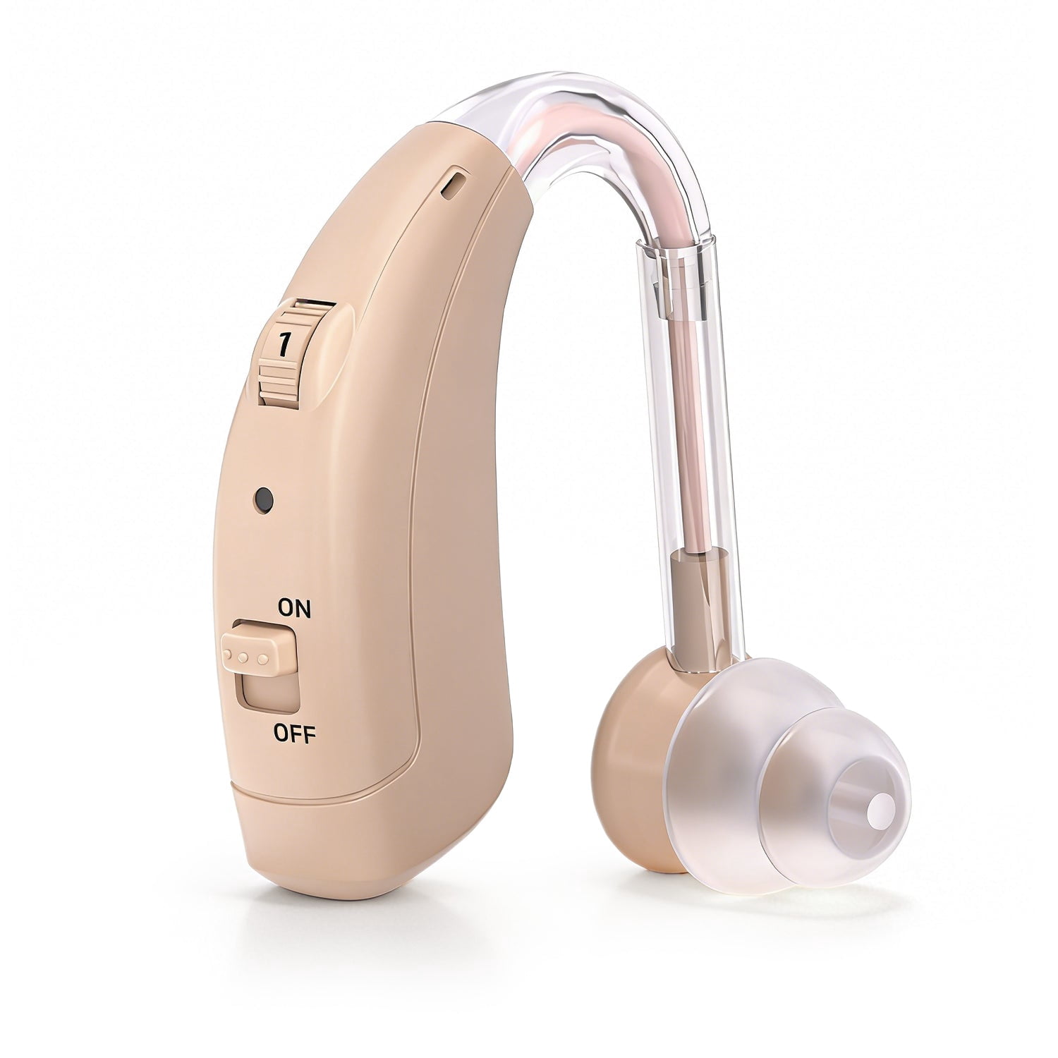ELCTRTICI Rechargeable Hearing Aid for Seniors, Digital Hearing Aids for Ears, Single, VHP-1721, Beige