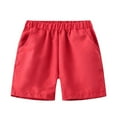 thumbnail image 4 of TAIAOJING Toddler Boys Girls Solid Color Sport Shorts Kids Casual Shorts Comfort 6-12M, 4 of 5