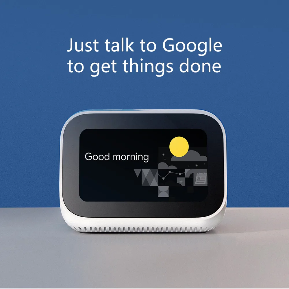 Xiaomi Mi Smart Clock 4" w/ Google Assistant Touch Screen Speaker Bluetooth 5.0 Digital Display Alarm Clock WiFi (White)