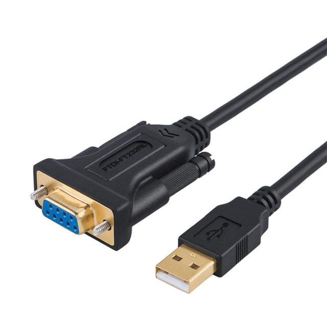 Adaptador serie USB a RS232 CableCreation, chipset FTDI