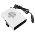 thumbnail image 1 of 24V Car Fan Heater ABS Quiet 360 Degree Adjustable with Cigarette Lighter Plug Car Windscreen Defroster for Driving White, 1 of 9
