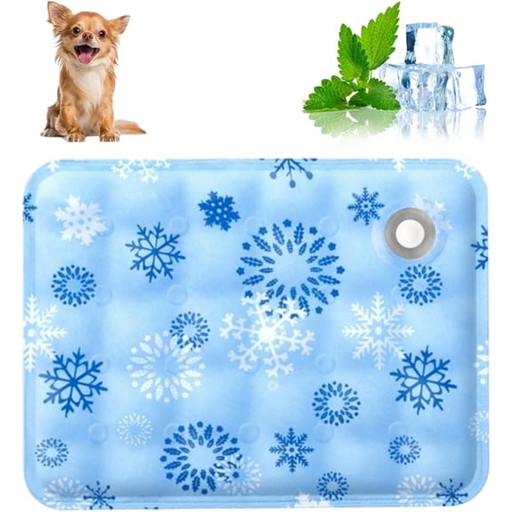Pet Cooling Mat,2025 New Dog Cooling Mat for Dogs and Cats, Cool Comfort Water Sensor Mats, Washable and Portable Cool Pad Suitable for All of Pet (C, M-40 * 50cm)