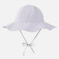 thumbnail image 2 of Gubotare Toddler Sun Hat with Neck Flap Kids Sun Hat Girls Wide Brim Summer UV Protection Beach Cap with Ponytail Hole (Purple,Size 4-6 Years), 2 of 4