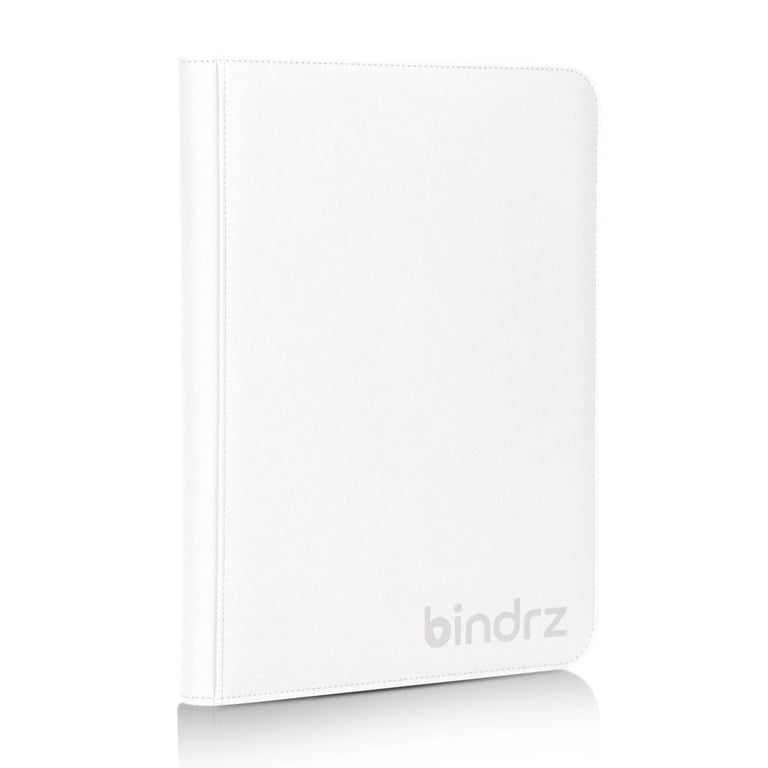 all white card binder FCBC Armor Premium 9 Pocket TOPLOADER TCG Card Zip Binder main image 1