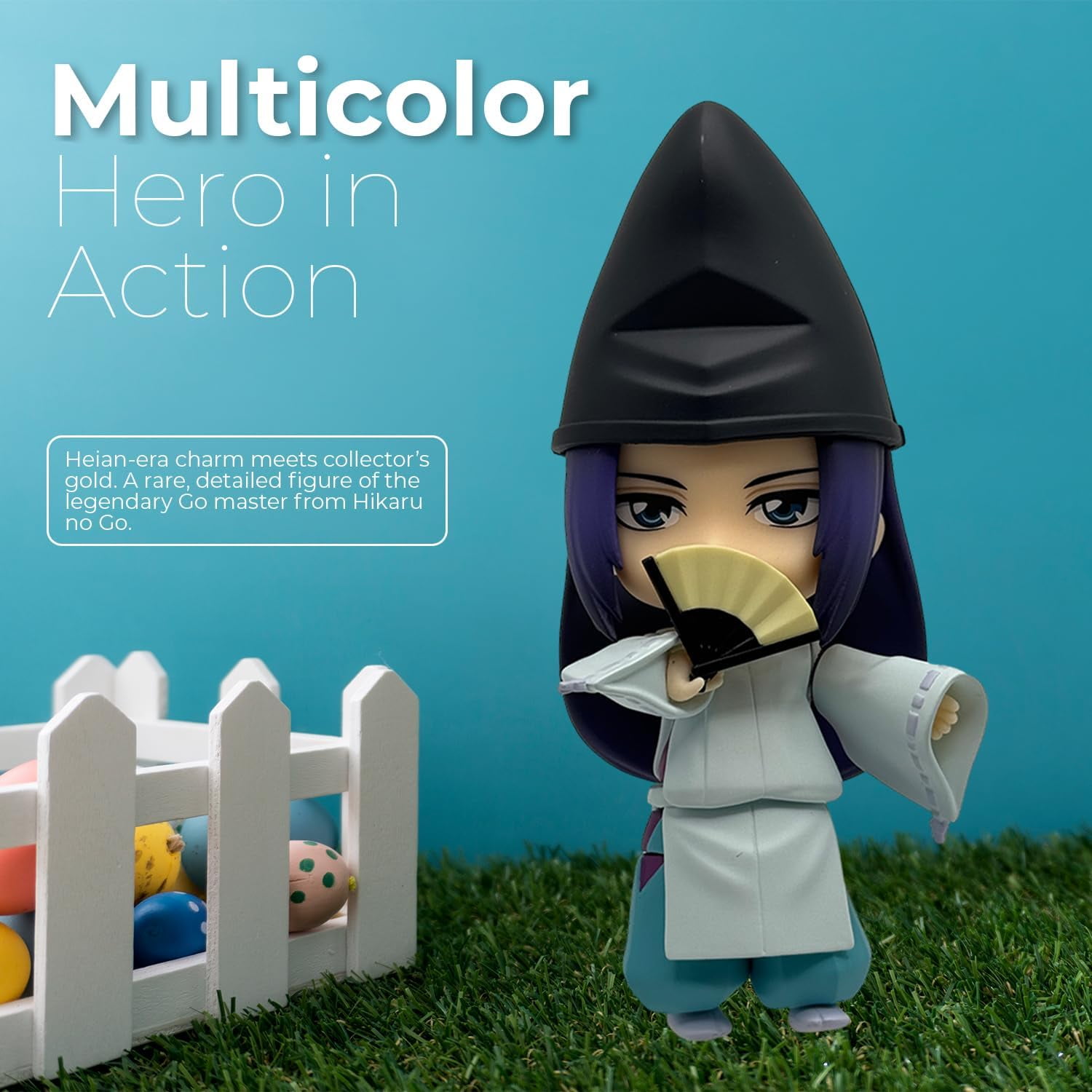 AURUS Good Smile Hikaru no Go Fujiwara-no-Sai Nendoroid PVC Action Figure, Multicolor Anime Collectible