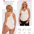 thumbnail image 7 of MANIFIQUE Bodysuit for Women Tummy Control Shapewear Racerback Body Shaper Tank Top, 7 of 7
