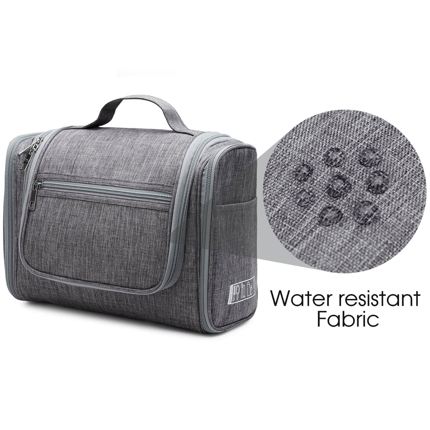 Hanging Travel Cosmetic Bags Large Makeup Organizer Designer Toiletry Bag Nylon, Navy Blue