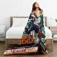 thumbnail image 5 of My Hero Academia Blanket, Anime Throw Blanket For Couch Sofa Bed, Soft Cozy Lightweight Warm Flannel Blanket, Home Decor, Anime Gifts For Boys Girls Kids Teens, 80"X60", 5 of 9