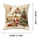 thumbnail image 3 of Yhmxh Fundas de cojín decorativas con estampado navideño, funda de almohada de lino para sofá, funda de cojín para decoración del hogar, funda de almohada familiar, fundas de almohada, 3 of 5