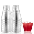 thumbnail image 4 of VeZee's Hanna K. Signature 5oz Disposable Old Fashioned Clear Plastic Tumblers for Elegant Parties, Weddings & All Occasions: 100CT, 4 of 5