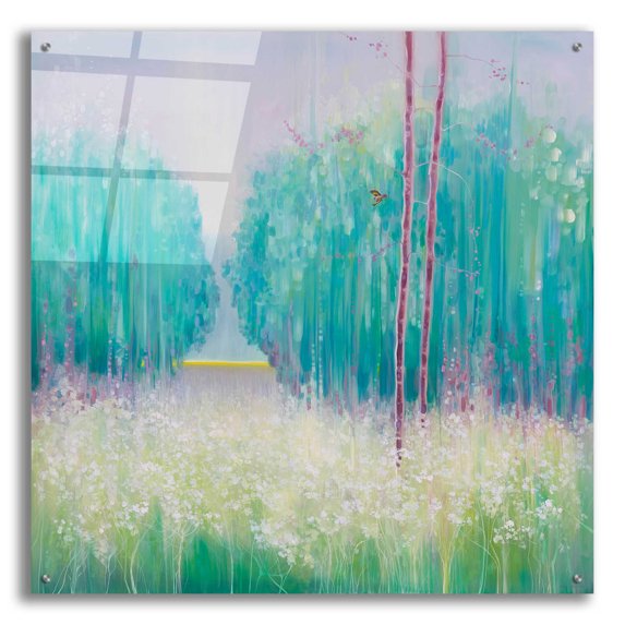 Epic Art 'May Meadow' by Gill Bustamante, Acrylic Glass Wall Art, 36"x36"