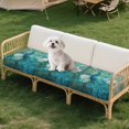thumbnail image 7 of Xoenoiee Peacock Butterfly Flower Print 3 Pcs Couch Cushion Covers Stretch Furniture Sofa Washable Replacement Seat Covers with Elastic Bottom for Indoor and Outdoor, 7 of 7