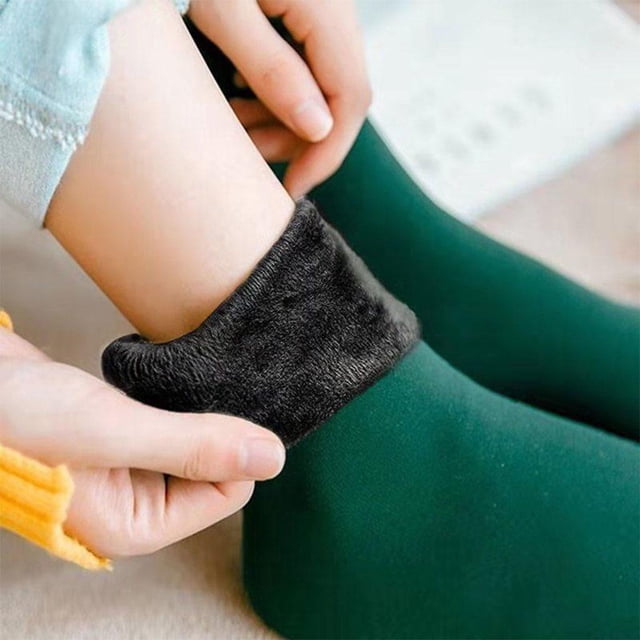 Calcetines térmicos Hugo sin costuras Tubo de nieve verde para senderismo