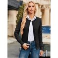thumbnail image 7 of Women's Crew Neck Button Down Long Sleeve Cardigan Sweater, 7 of 7
