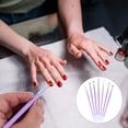 thumbnail image 3 of Miangastore Fingernail Brush 7 Pcs Violet Nail Art Brushes for Professional Use, 3 of 9