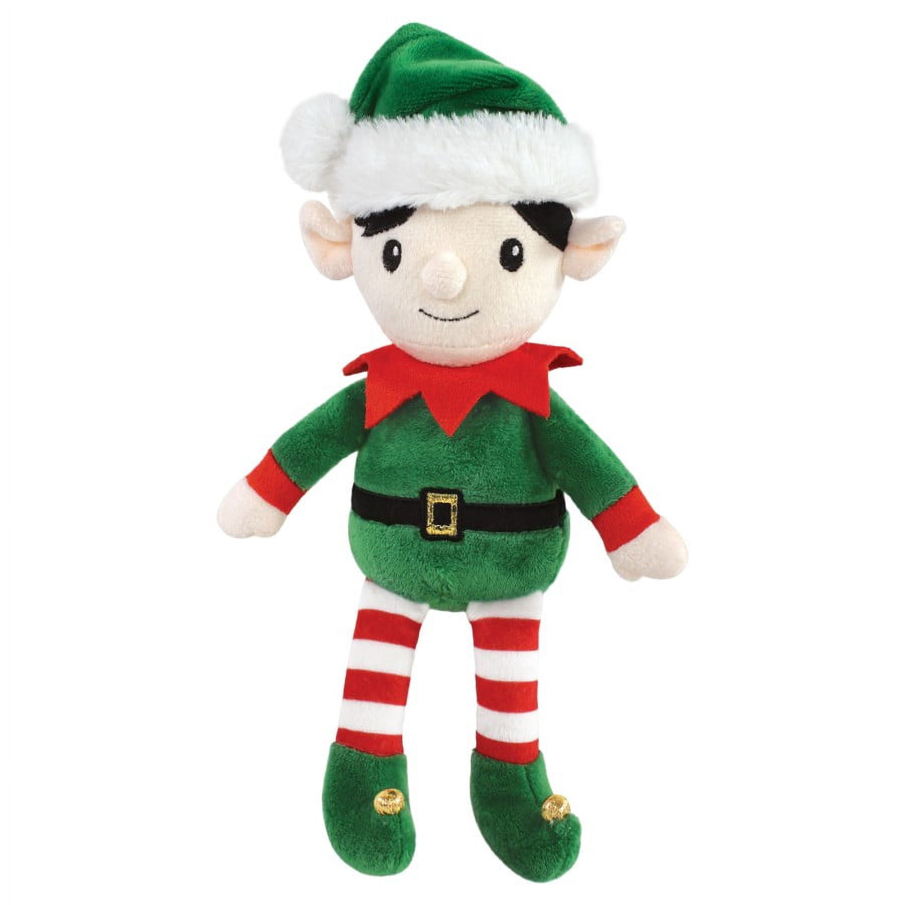 Hudson Baby Unisex Baby Plush Blanket with Toy, Rudolph And Elf, One Size