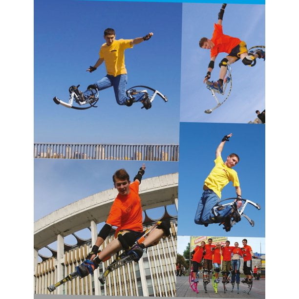 Skyrunner 2018 New Model Jumping Stilts POGO Stilts Kangaroo Shoes Bouncing Spring Stilts Men Women Fitness Exercise Black 