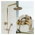 thumbnail image 2 of Classic Shower Set Antique Brass Bathroom Shower Faucet System Set Rainfall Shower Head Handheld Spray 2 Knobs Mixing ,Effortless Installation, 2 of 6