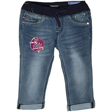 Vigoss Girls' Crop Pant, Medium Wash, Size 7