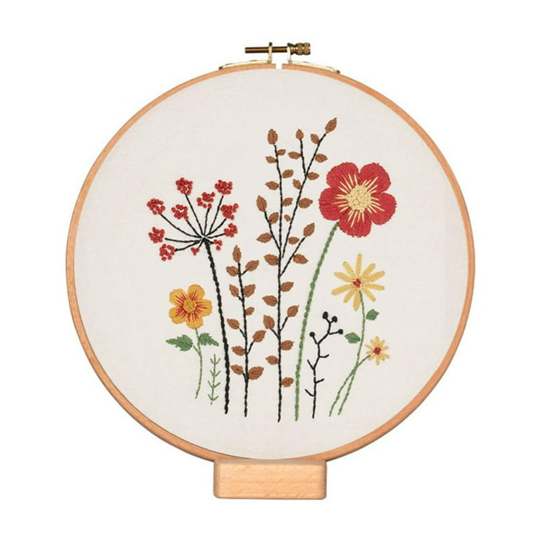 European Style Flower Butterfly Pattern Embroidery Kit Beginner
