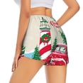 thumbnail image 4 of Picia Merry Christmas 1 Pattern Women's 2 in 1 Athletic Running Shorts High Waisted Workout Casual Gym Sweat Shorts with Comfy Liner Zipper Pockets-Medium, 4 of 9