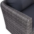 thumbnail image 5 of vidaXL 9 Piece Garden Lounge Set with Cushions Poly Rattan Grey, 5 of 5