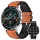 thumbnail image 1 of Reloj inteligente FILIEKEU Leather para hombre Android iOS con frecuencia cardíaca, 1 of 7