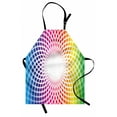 thumbnail image 1 of Colorful Apron, Flower Design in Abstract Style with Vibrant Look Rainbow Colors, Unisex Kitchen Bib with Adjustable Neck for Cooking Gardening, Adult Size, Multicolor, by Ambesonne, 1 of 4