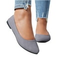 thumbnail image 6 of Women's Ballet Flats Shoes, Dress Shoes for Women Round Toe Comfort Light Weight Slip-On Shoes Fashion Women Casual Cusp Head Comfy Casual Shoes, 6 of 7