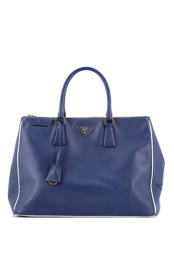 Pre-Owned Double Zip Lux Tote Saffiano Leather Large By Rebag