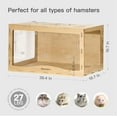 thumbnail image 6 of MEWOOFUN Large Hamster Cage Wooden Hamster Cage for Syrian Hamster (39.4"L X 19.7" WX 19.7”H) Acrylic Hamster Cage without Accessories, 6 of 6