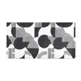 thumbnail image 2 of Dailycode Black White Line Circles Bathroom Rugs Non Slip Absorbent Soft Plush Quick Dry Bath Mat, 39"x20", 2 of 8