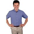 thumbnail image 1 of BlueGeneration Mens Short Sleeve Oxford - French Blue 2 Extra Large Solid, 1 of 1