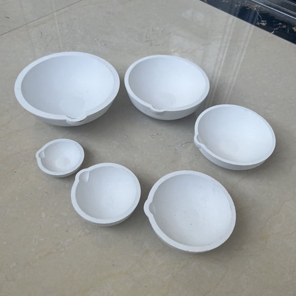 NIAIZEK Quartz Metal Melting Pot with White Aluminum Oxide Crucibles for Jewelry Making and Metal Casting